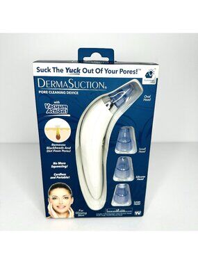 Dermasuction Pore Cleaning Device 4 Heads Cordless Portable Vacuum Face